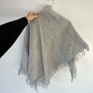 WILFRED Grey Wool Scarf